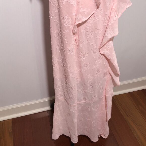 Wild Fable Dress Women's Large Pink Pastel Ruffle Textured Midi Slip Y2K New - Picture 8 of 16